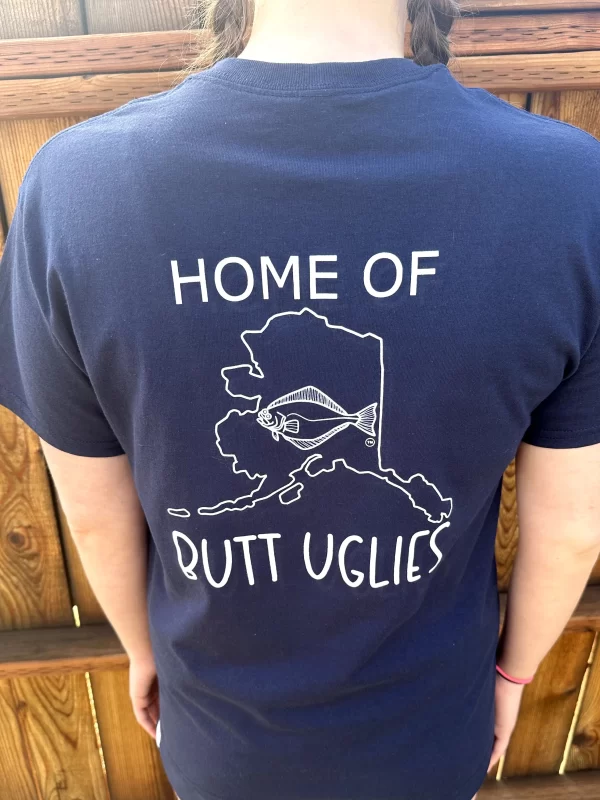 Home of Butt Uglies Navy T-Shirt Back