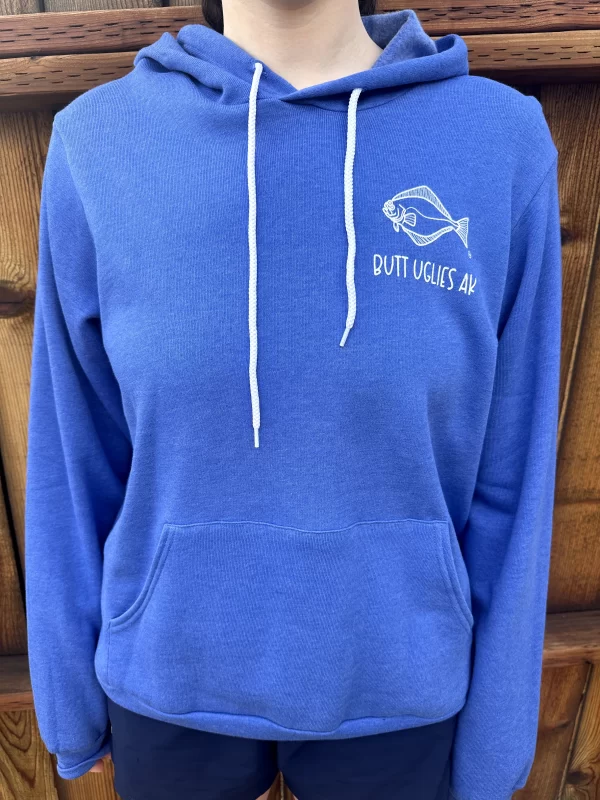 Home of Butt Uglies Royal Blue Hoodie Front